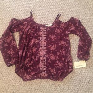 Rewind Cold-Shoulder Top *NWT*